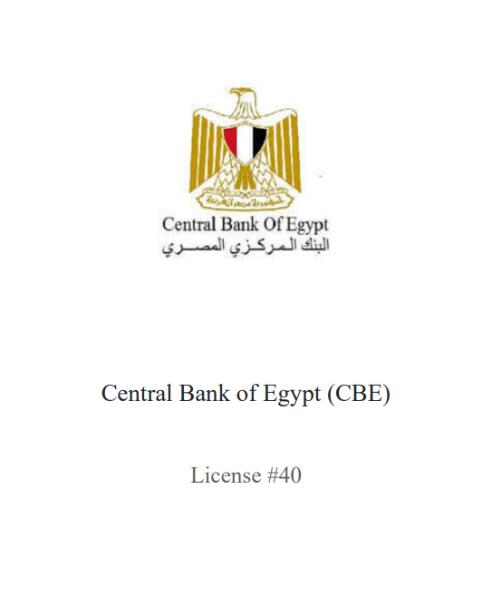 The logo for the central bank of egypt is on a white background.