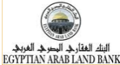 The logo for the egyptian arab land bank
