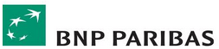 A green and white logo for bnp paribas