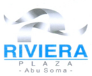 A logo for riviera plaza abu soma