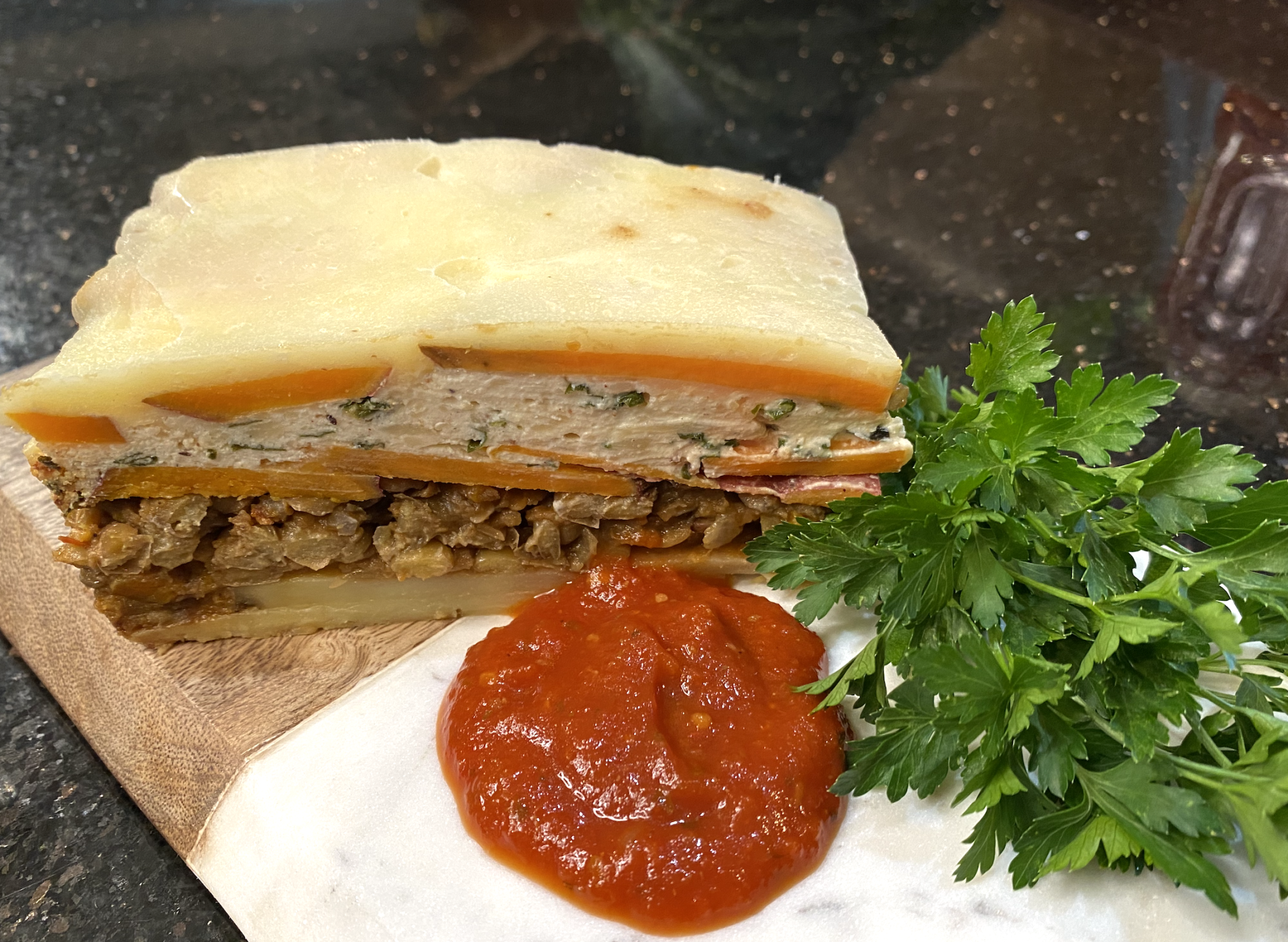 Lentil and Sweet Potato Lasagne