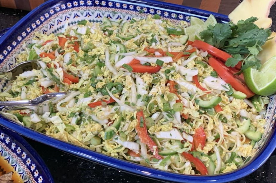 Napa Cabbage and Noodle Salad