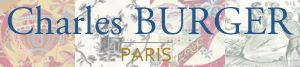 Charles BURGER PARIS logo. Text in dark blue, 