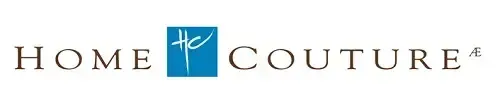 Logo for Home Couture, features stylized