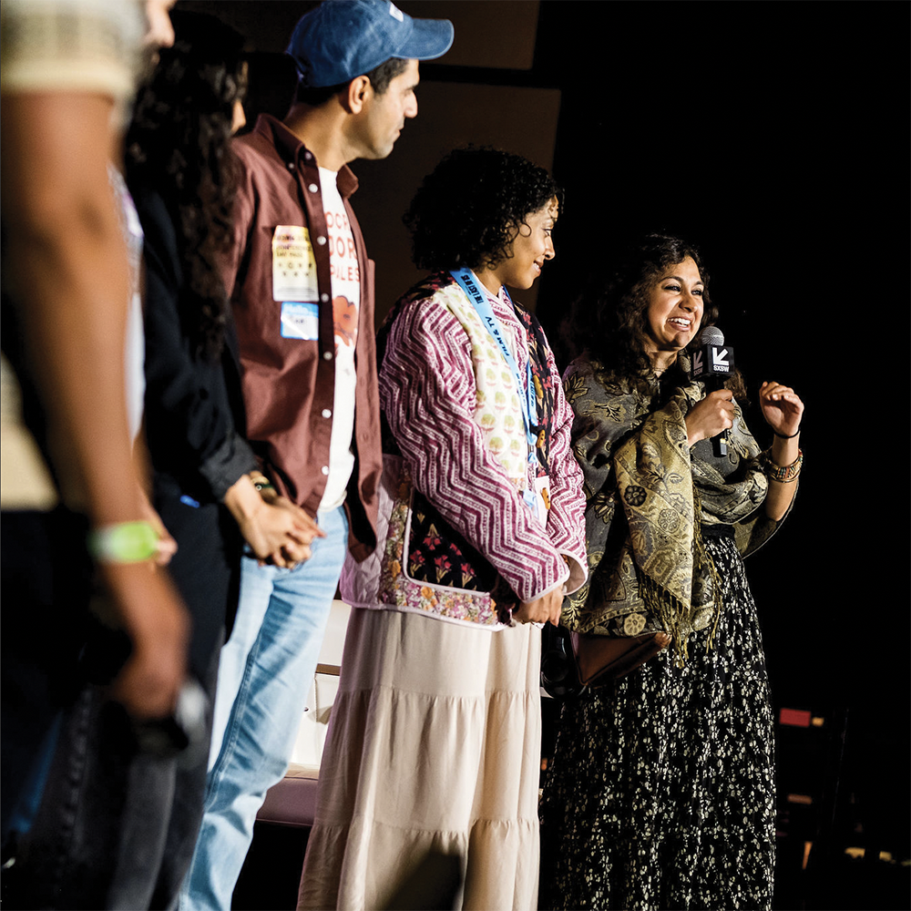 Pictured: Colette Ghunim, ISF Film Grant Recipient and Building Bridges Fellow, and Fatima Wardy, 2024 Film Grant Recipient