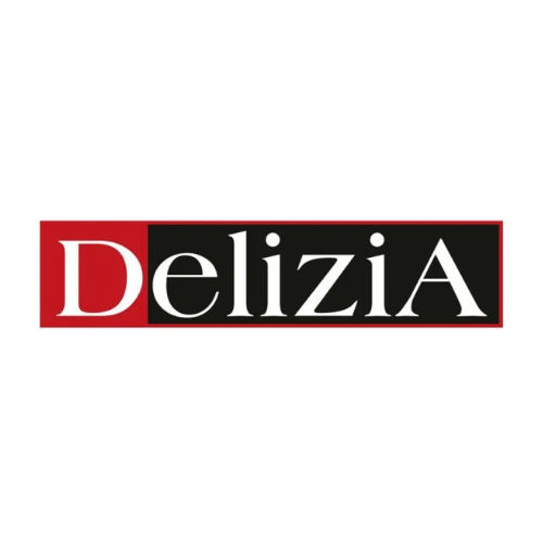 It is a logo for a company called delizia.