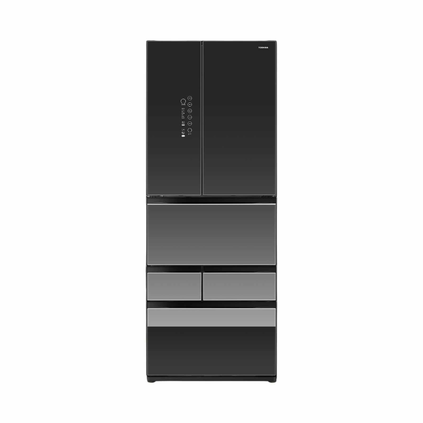 TOSHIBA GR-RM631WE-PGX(B1) MULTI-DOOR FRIDGE MIRROR BLACK (588L)