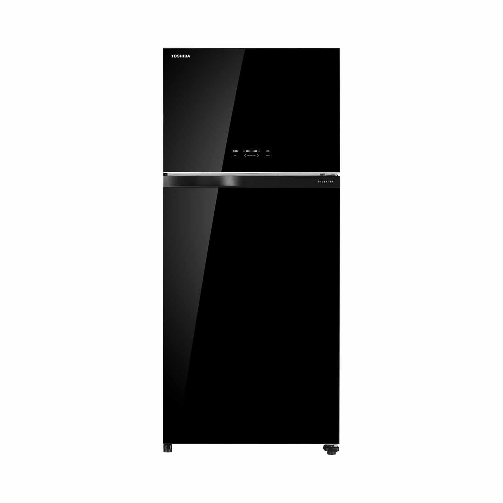 TOSHIBA GR-RT835WE-PGX(XK) 2 DR FRIDGE (597L) - BLACK GLASS