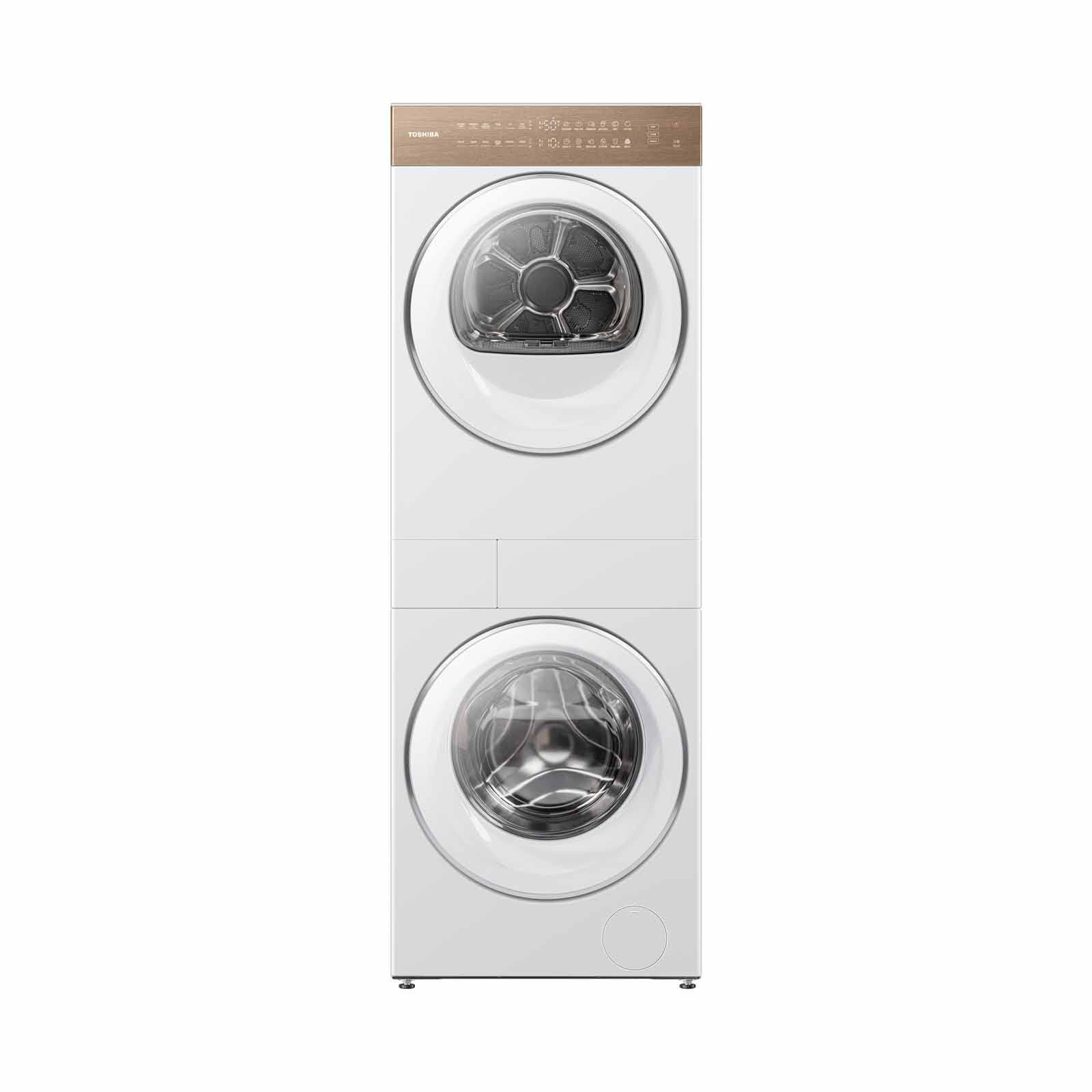 Toshiba Frontload Washer/Dryer Station (TW-T40BZP110MWS(WT)+TD-T40BS90HWS(WT))