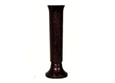 Tall dark brown decorative vase on a white background