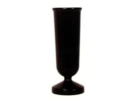 Black vase silhouette on a white background