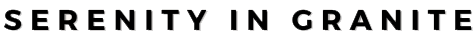 Serenity in Granite logo