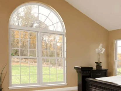 Geometric window in a home