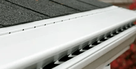 Panel gutter guards that are white