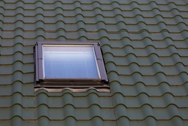 Roof with a skylight