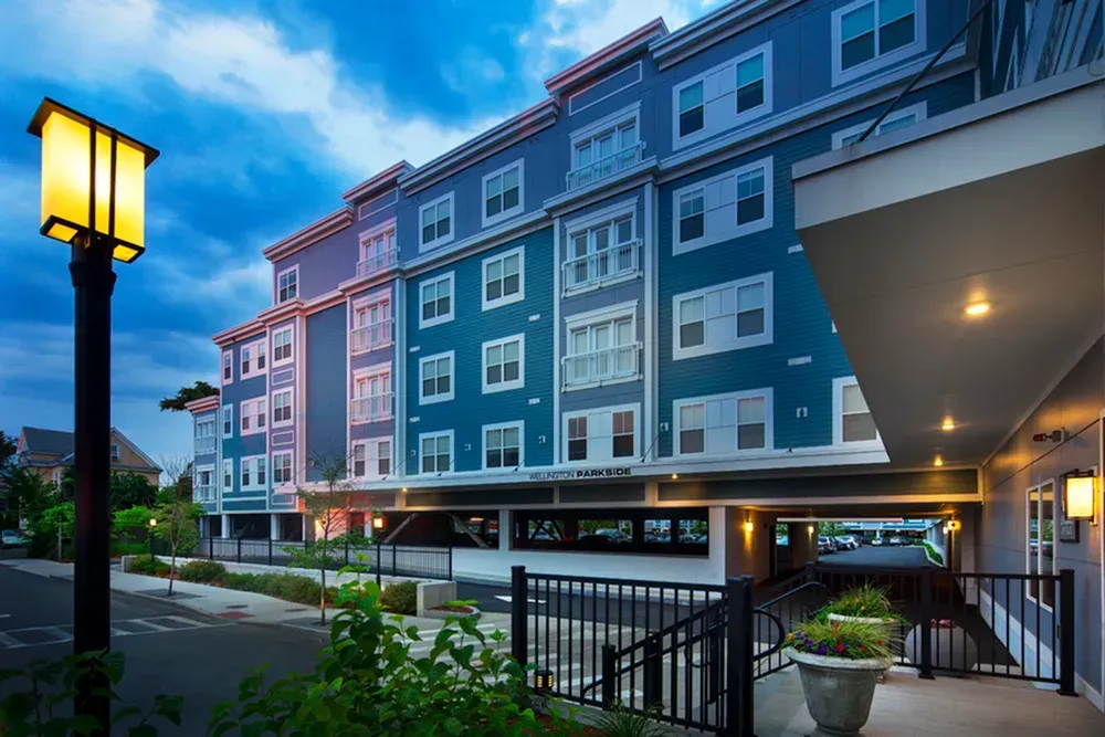Apartment exterior at Wellington Parkside.