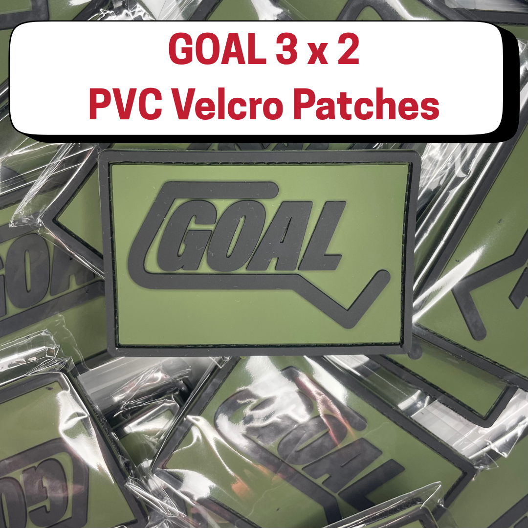 GOAL 3 x 2 PVC Velcro Patches