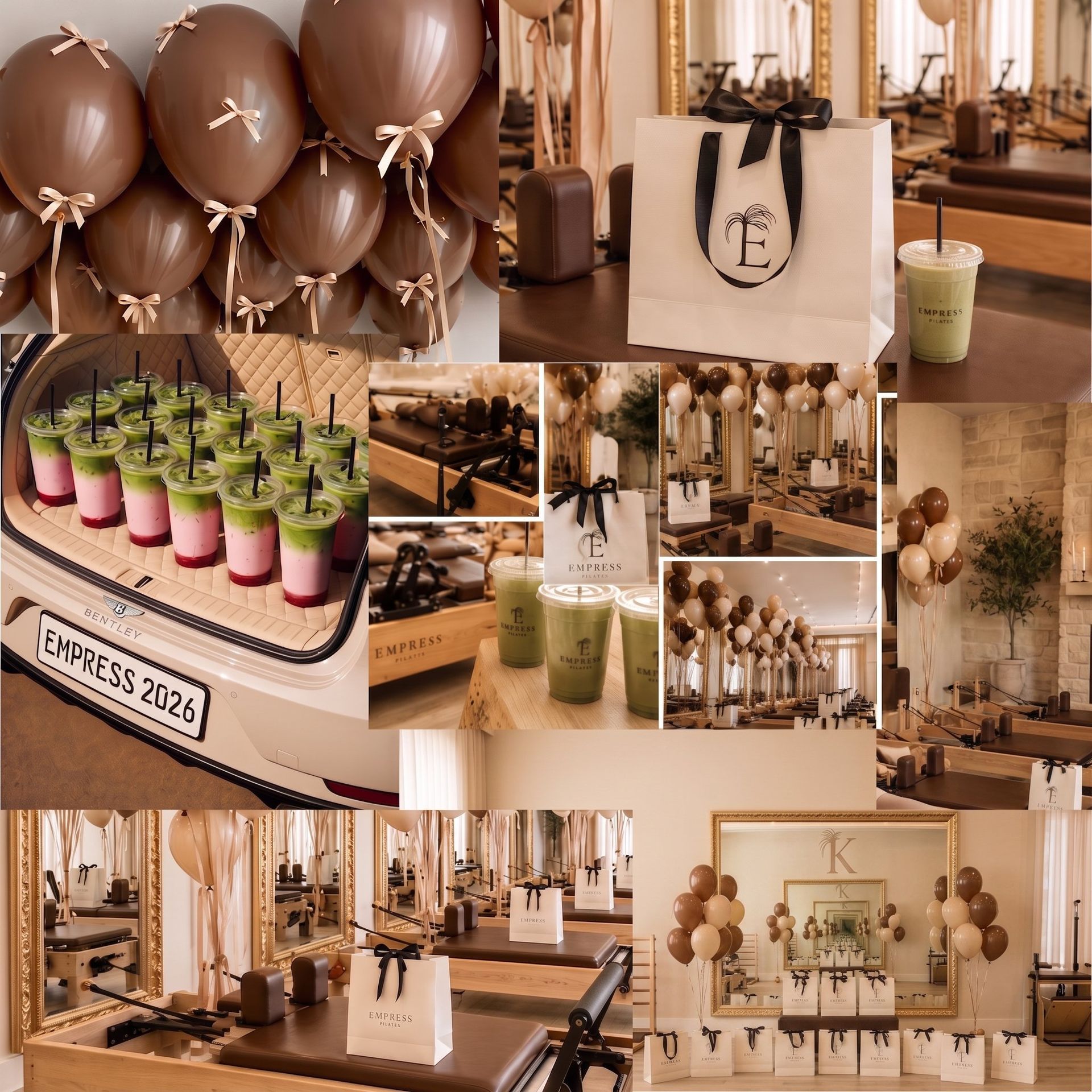 Private Pilates event setup at Empress Pilates Los Angeles