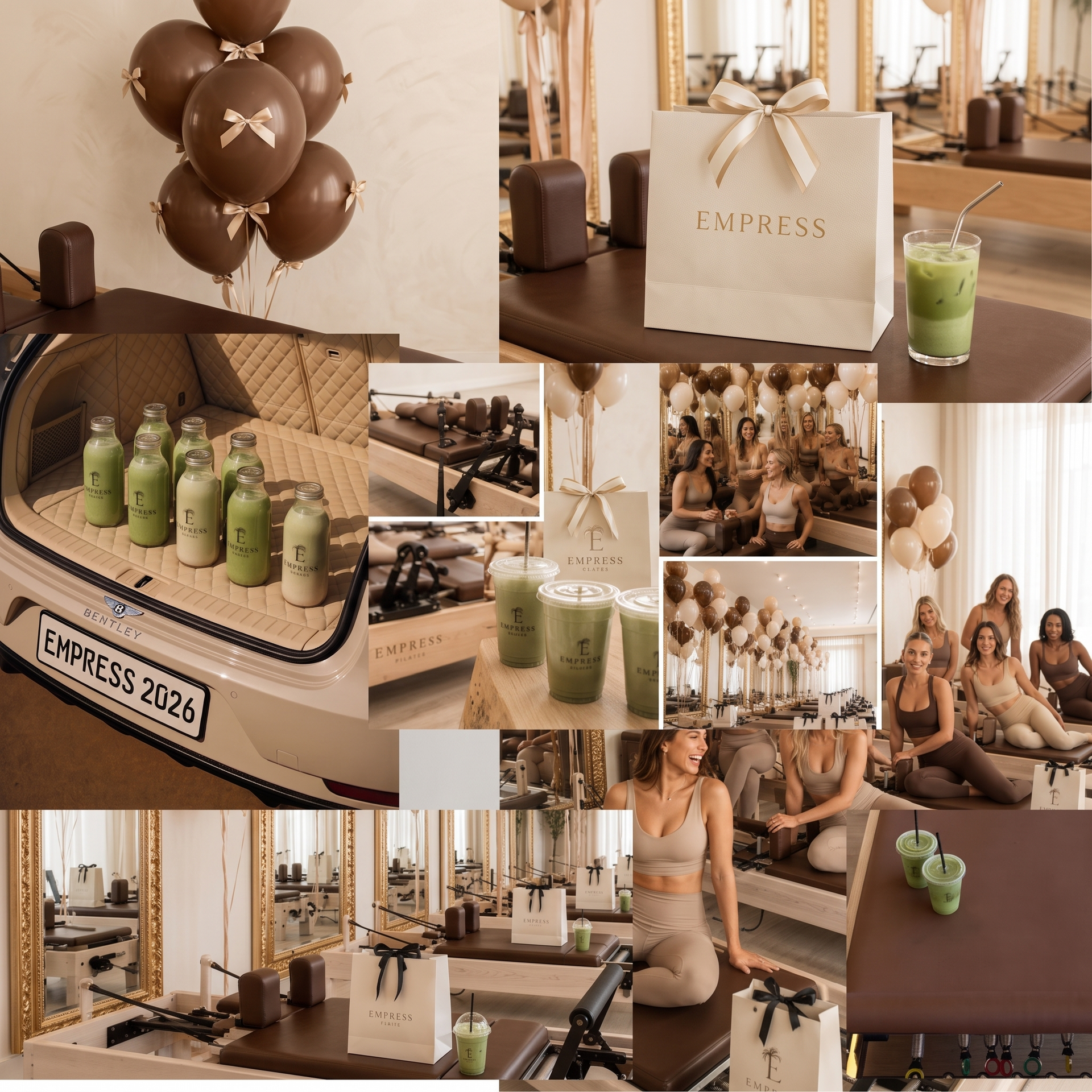 Private Pilates event setup at Empress Pilates Los Angeles