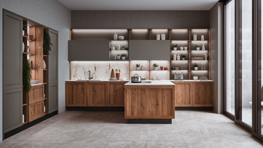 cucina in grigio