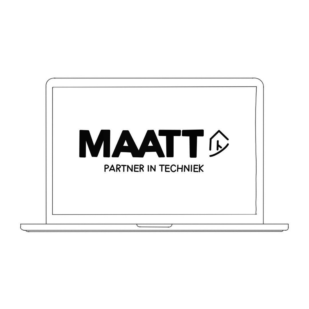 Laptop screen displaying the MAATT logo and 