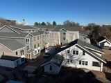 An image of apartment units from a drone in Fort Collins, Colorado near CSU and Old Town.