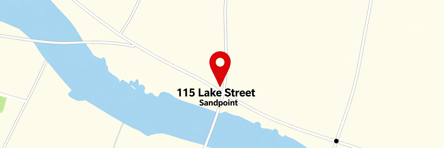 Map to 115 Lake Street, Sandpoint