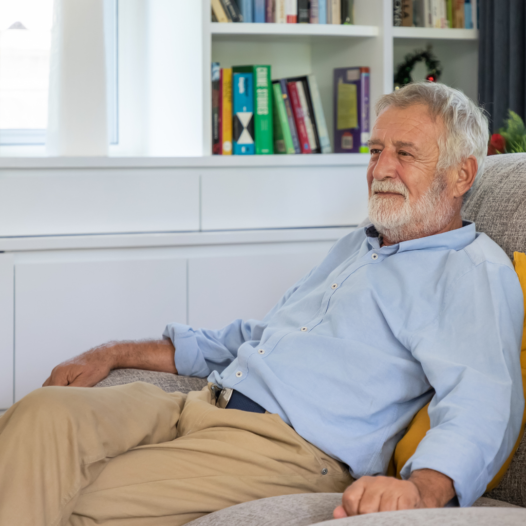 senior man smiling