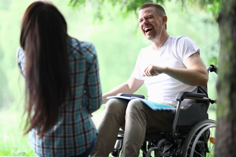 disabled person in wheelchair