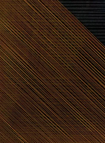 Come Guerino utilizza materiali misti: leghe metalliche, acciaio Dettaglio geometrico scultura in resina, fili di acciaio su pannello ligneo.