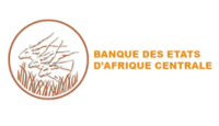 Logo of Banque des États d'Afrique Centrale, with an antelope image inside a circle.