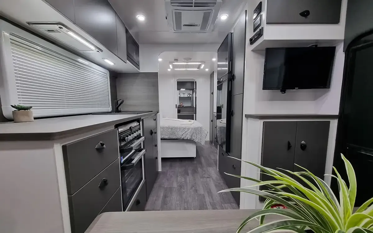 Safari Caravans | Delta 226 Slide out interior