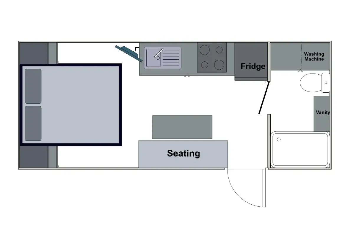 Safari Caravans X-Trak 176 Floorplan