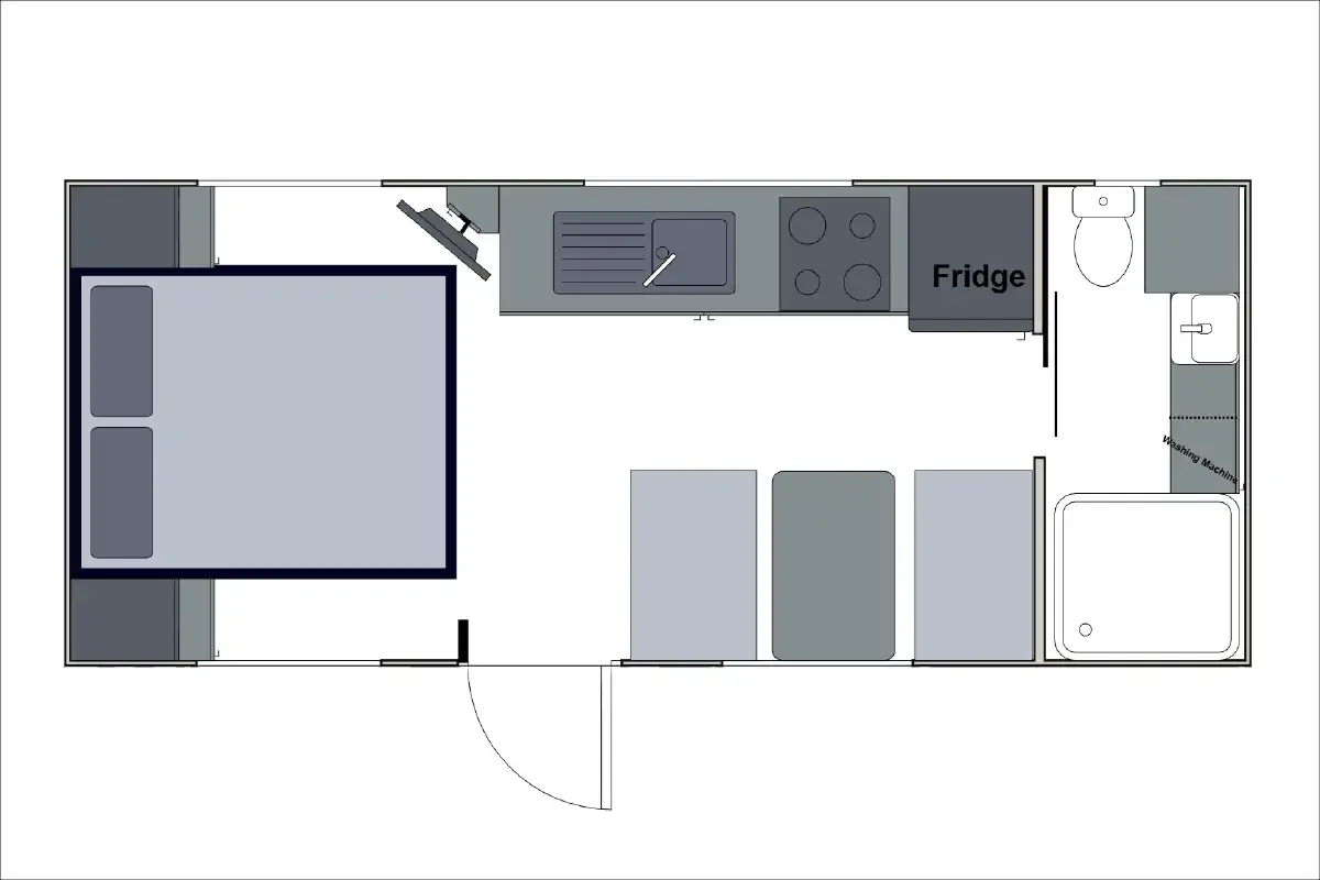 Safari Caravans | Delta 1810 Floorplan