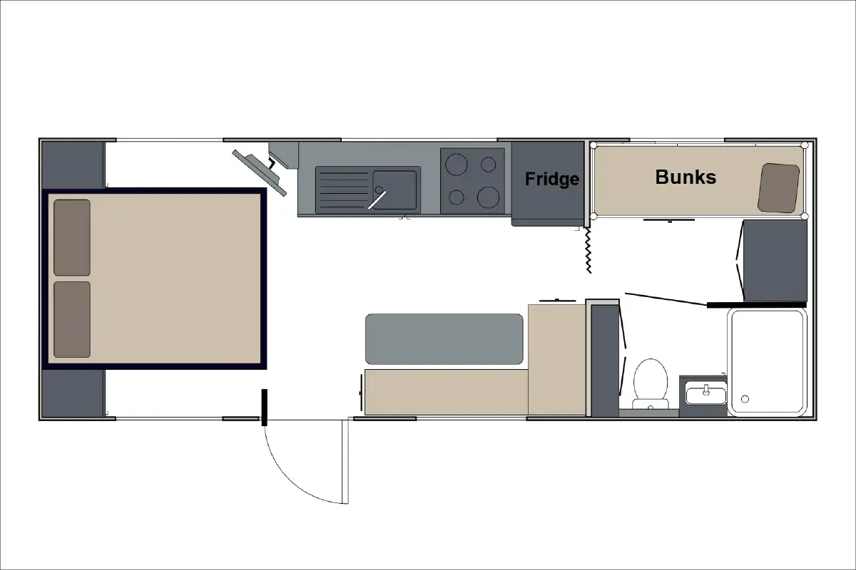 Safari Caravans | Legacy 21 Floorplan
