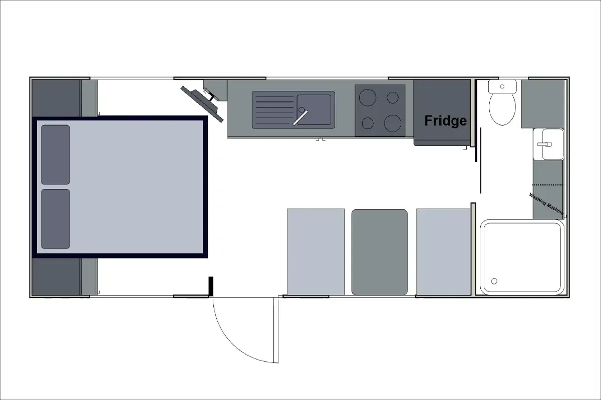 Safari Caravans | Tuff Roader 1810 Floorplan