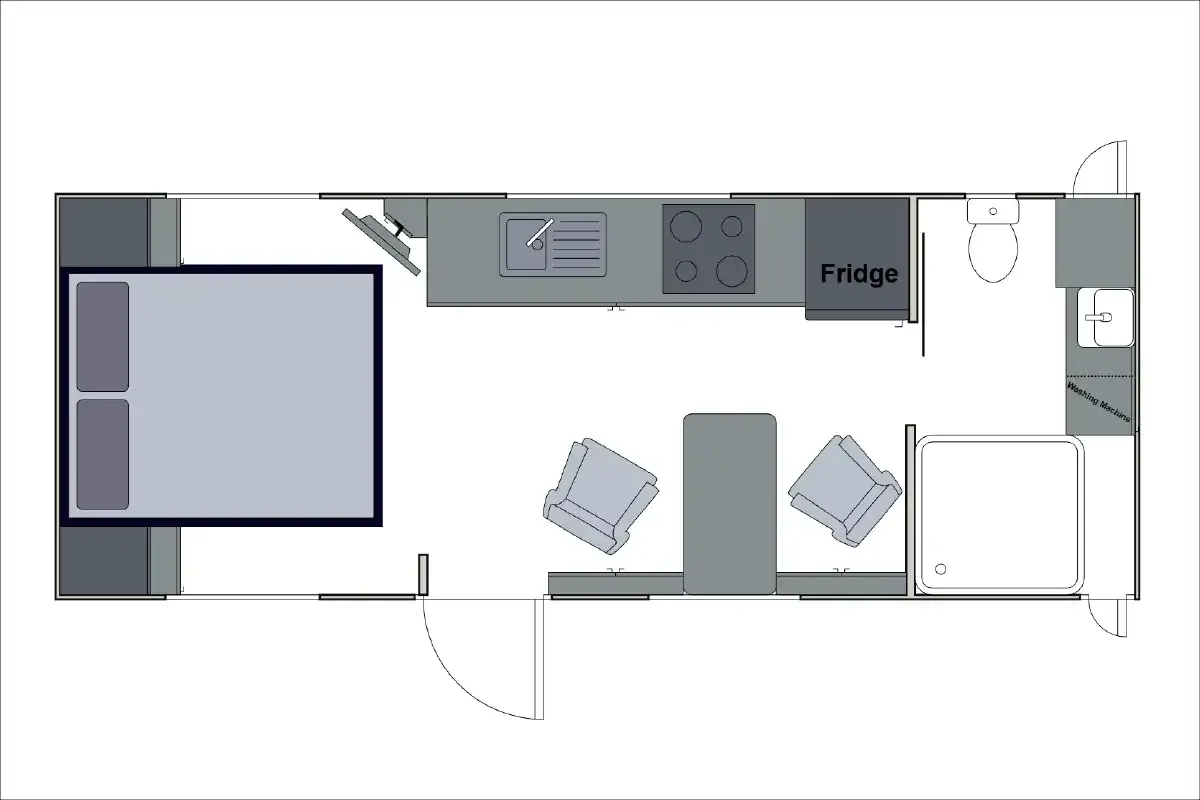 Safari Caravans | Tuff Roader 206 Floorplan