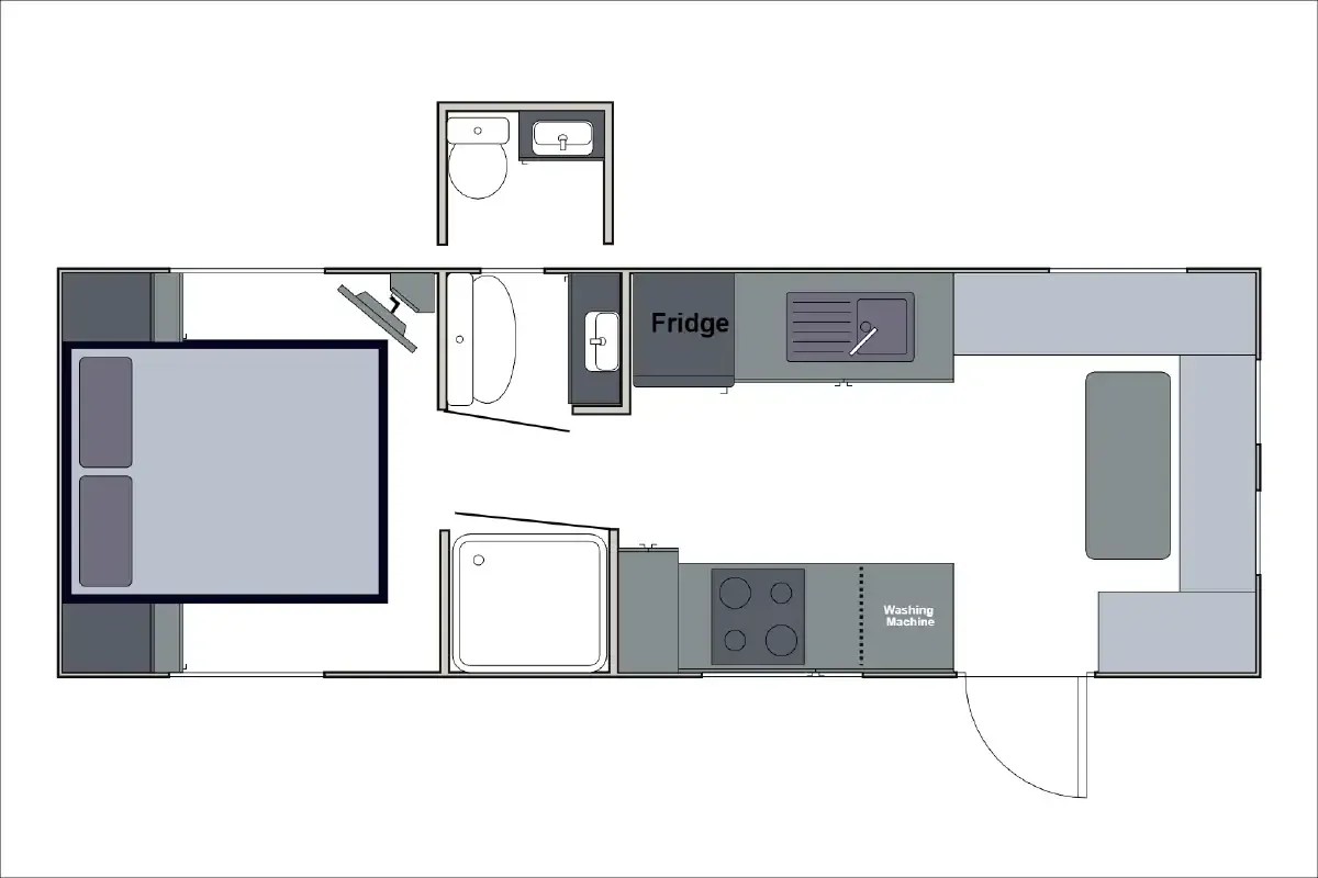 Safari Caravans | Tuff Roader 226 Floorplan