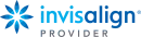 Invisalign logo with a blue flower and text 