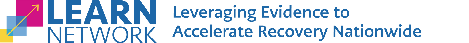 Logo for LEARN NETWORK: text and abstract color shapes.