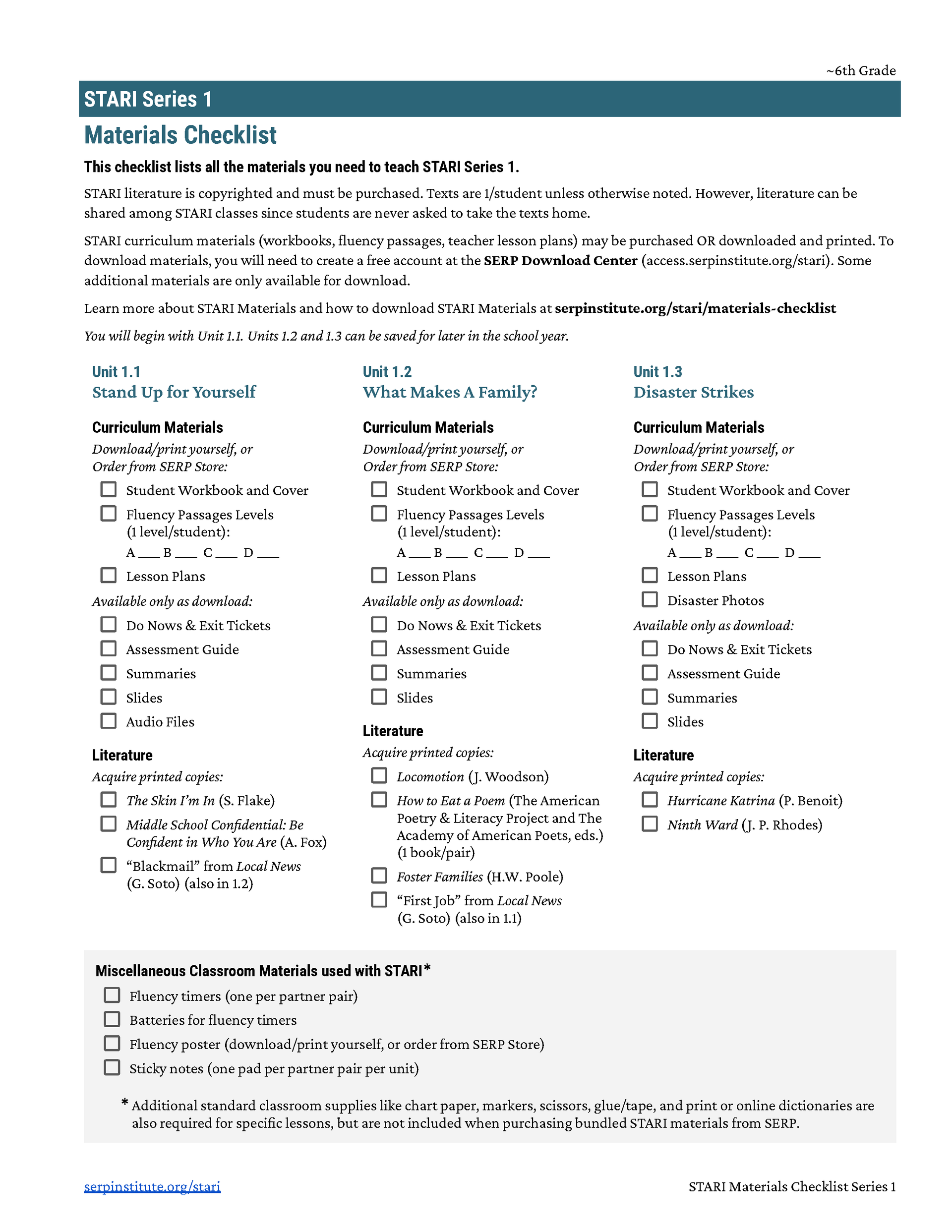 Checklist for renewable energy installation; lists items to be considered for safety.