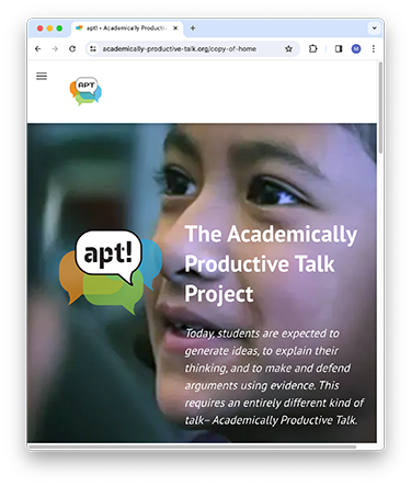 Academically Productive Talk Website
