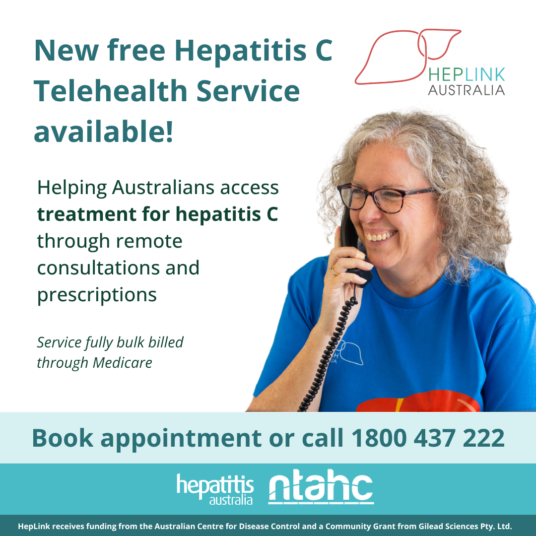 A blue background with a speech bubble that says free call us on the national hepatitis infoline