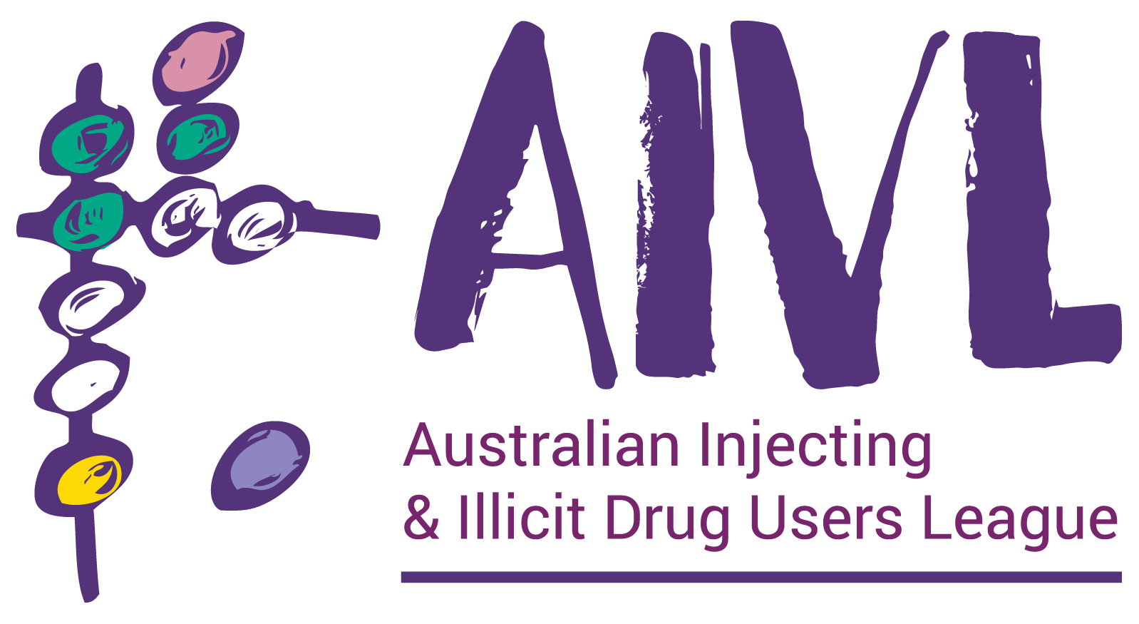The logo for the australian injecting & illicit drug users league