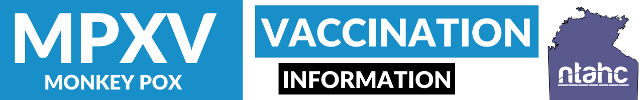 A blue and purple banner for mpxv vaccination
