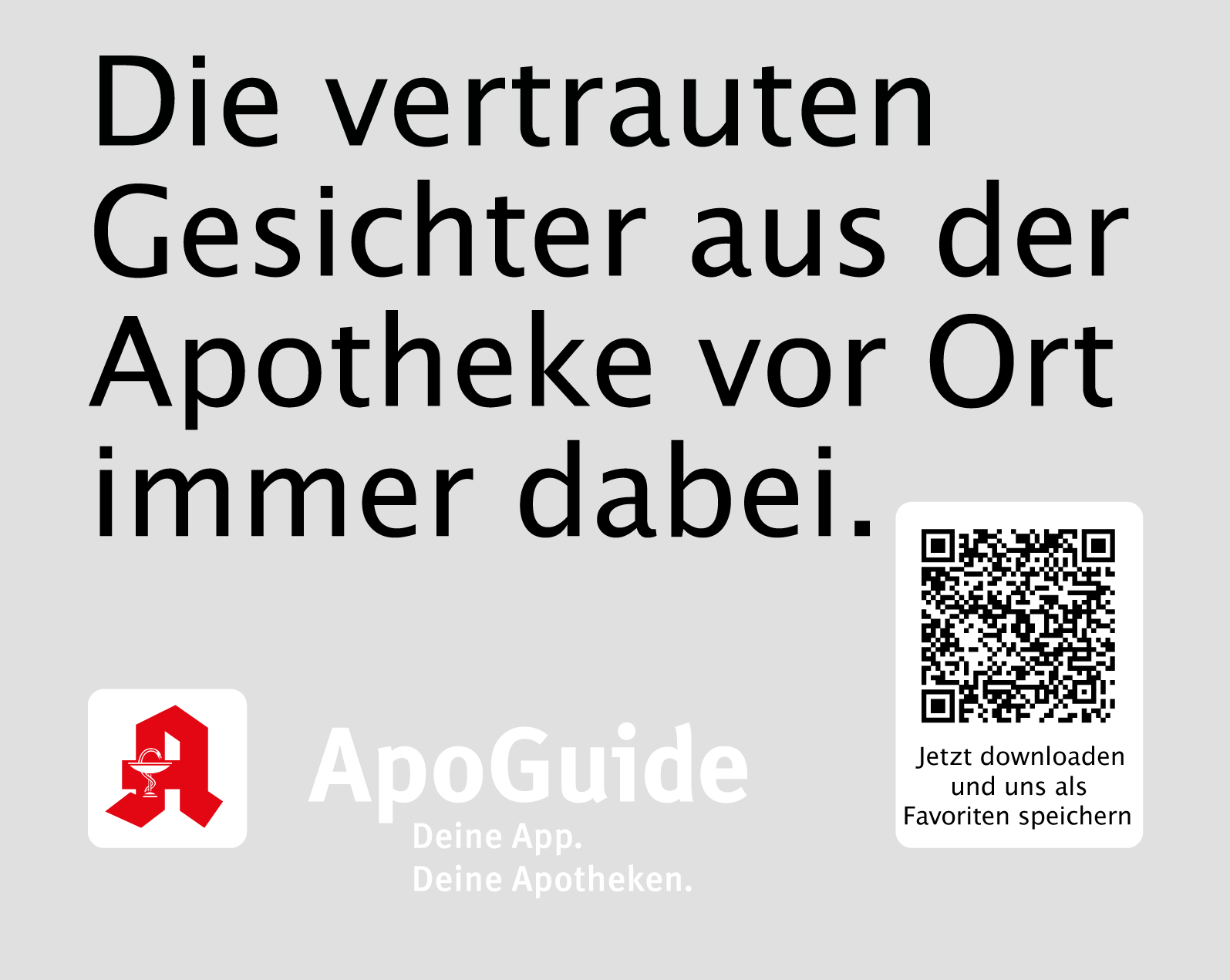 Die vertrauten gesichter aus der apotheke vor ort immer dabei.