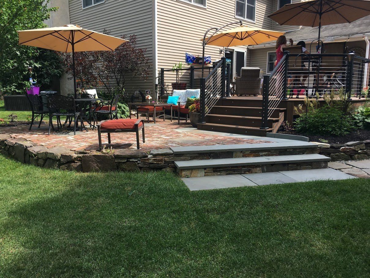 Patio Using a Variety of Materials