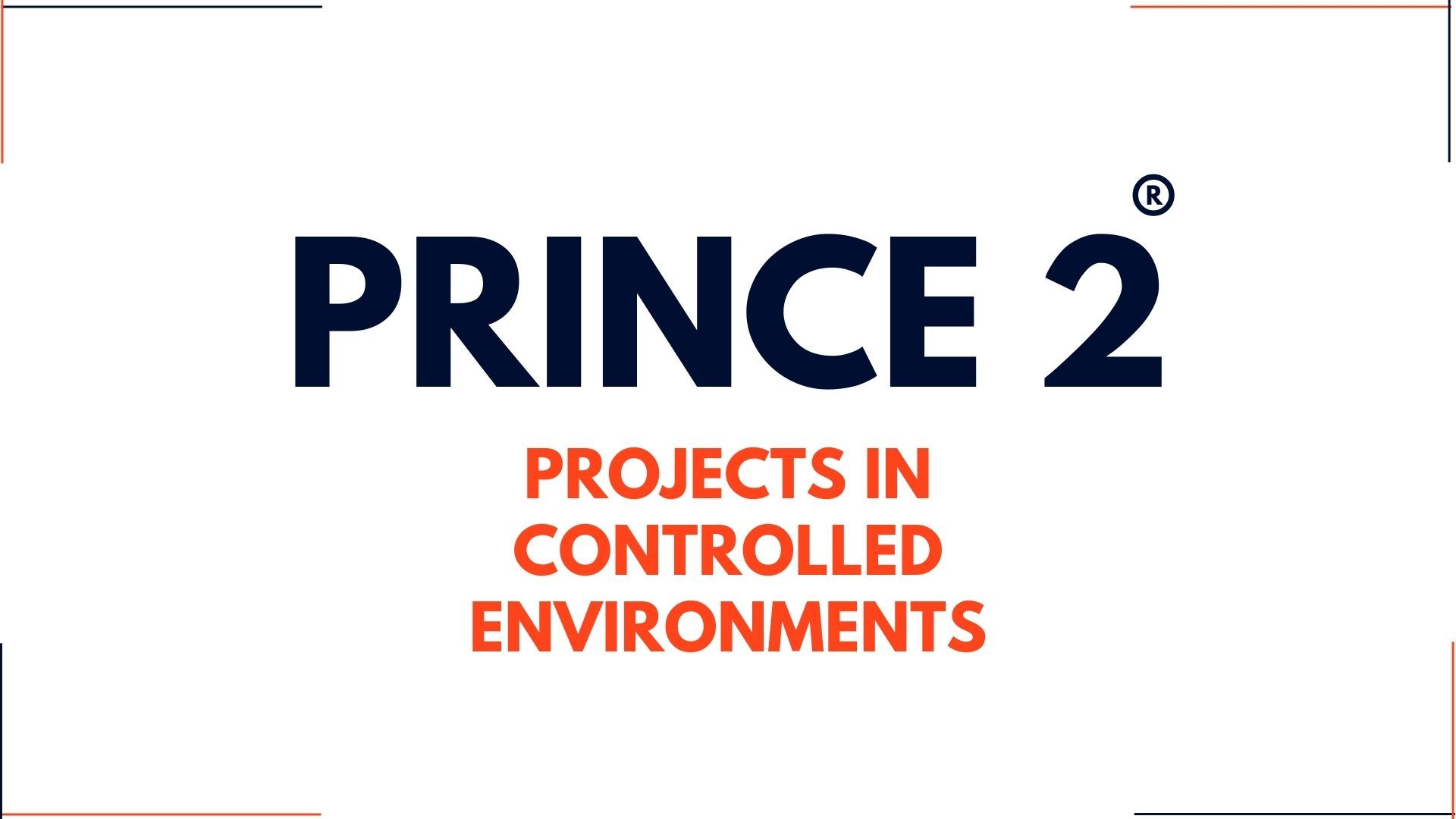PRINCE2 logo: navy text on white background,