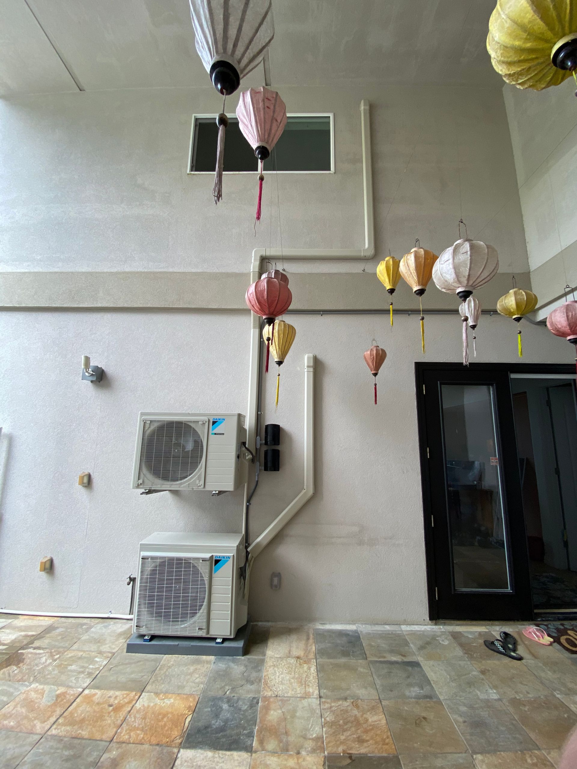 hall with ac unit