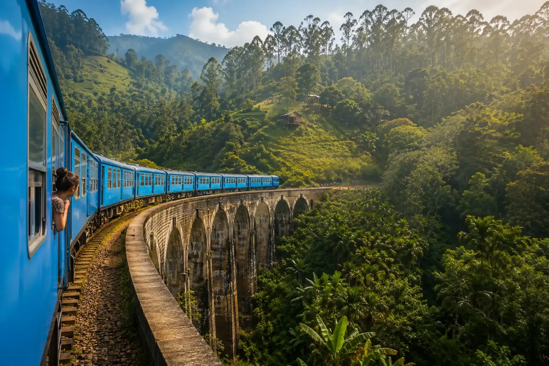 Scenic-road-journey-through-Sri-Lanka-mountains-and-countryside